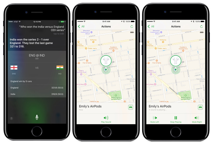iOS 10.3 Siri Cricket updates and Find my Airpods