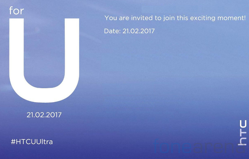 HTC U Ultra with secondary display, Snapdragon 821 launching in India on  February 21