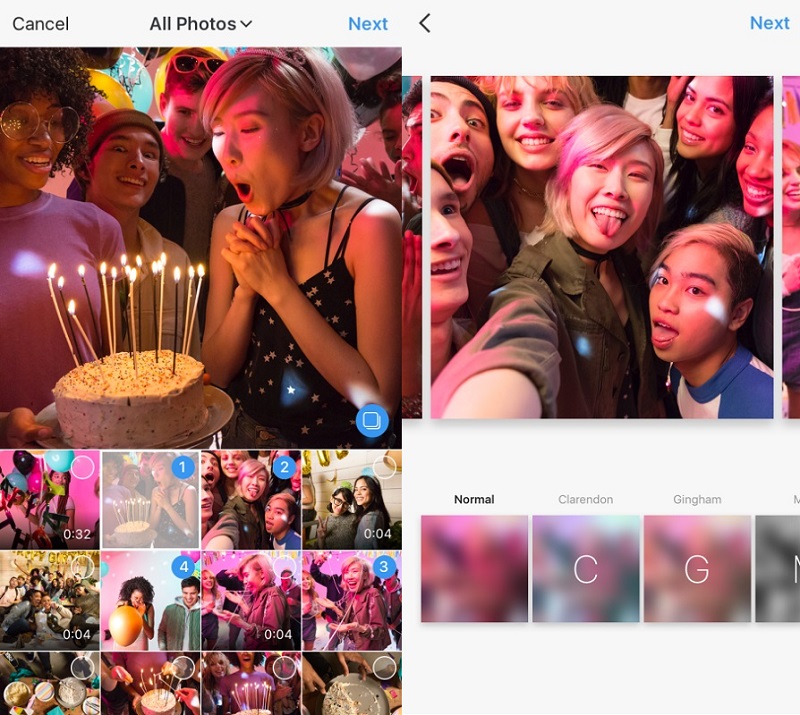 Instagram multiple photos