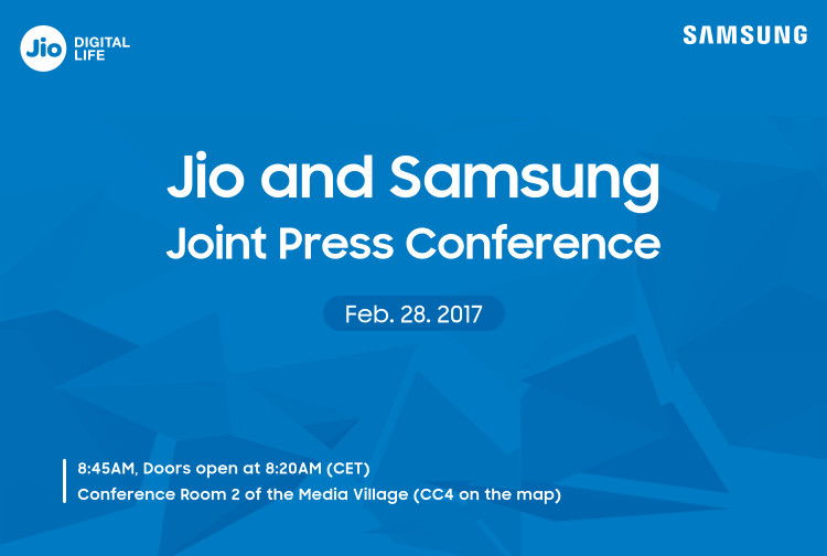 Jio and Samsung conference invite