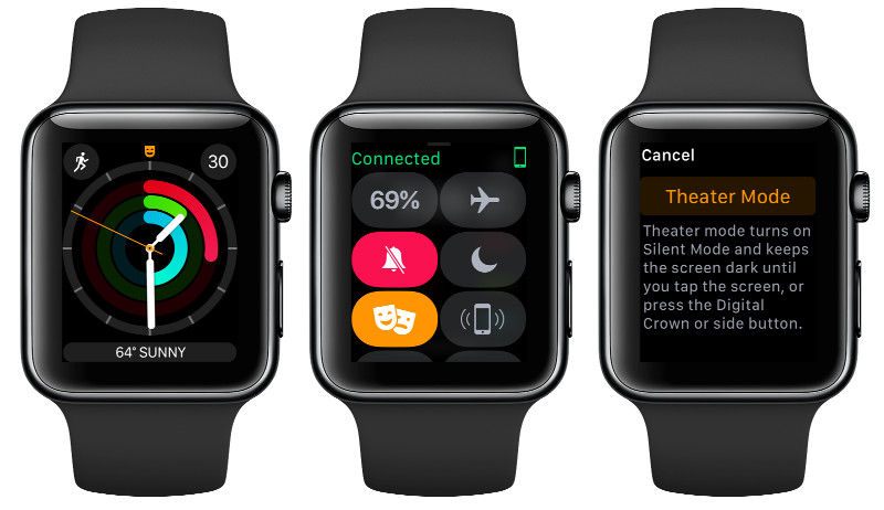 Apple watchOS 3.2 Theater Mode