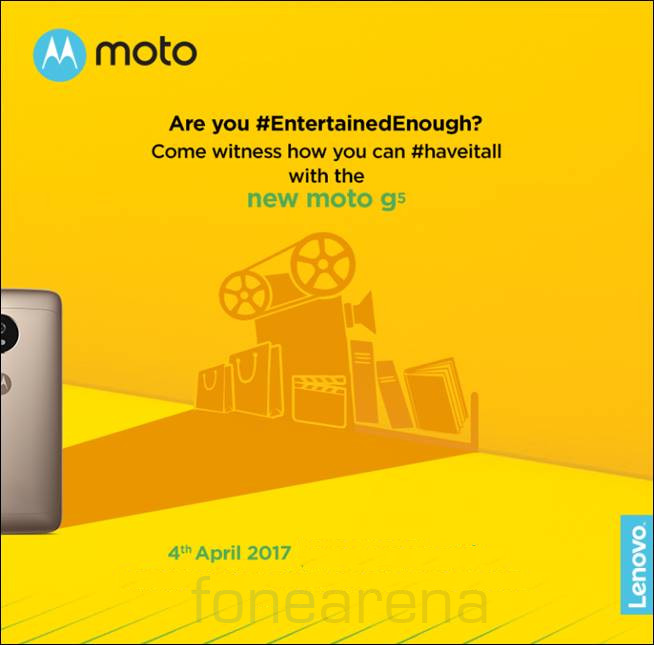 Moto G5 India launch invite