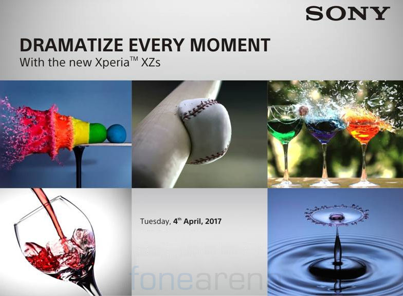 Sony Xperia XZs India launch invite