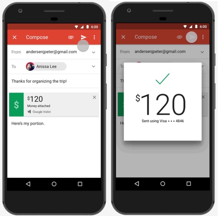 gmail money android