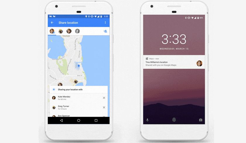 Google Maps now lets you share your location in real-time