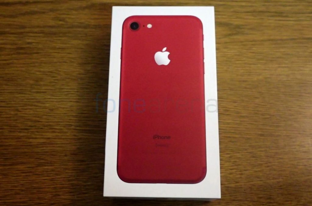 Red Iphone 7 Unboxing And Photo Gallery