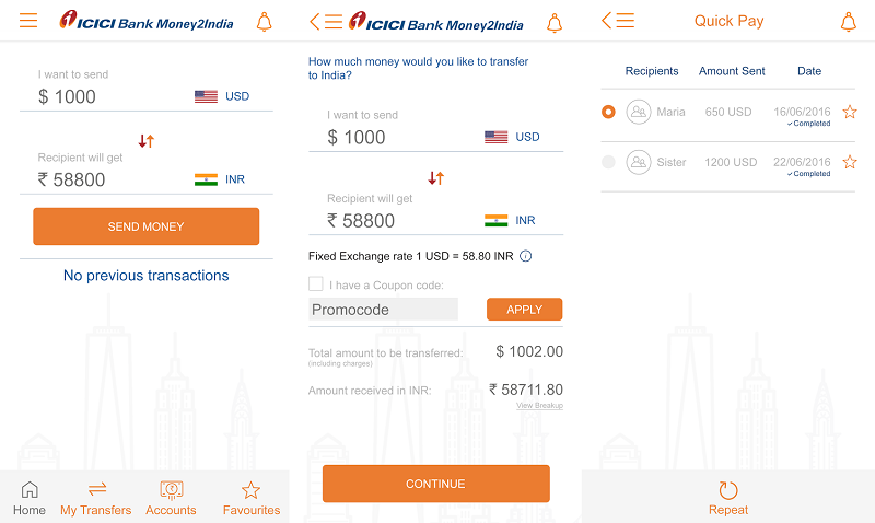 Icici Bank Launches Money2india Website And Mobile App For Nris - icici bank has launched a new website and mobile app for its online money transfer service for non resident indians nris dubbed as money2india m2i