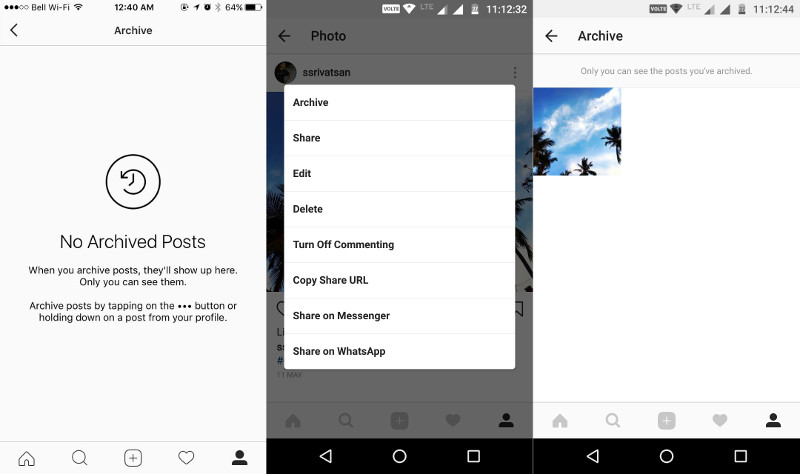 Instagram gets new archive option to temporarily hide your posts