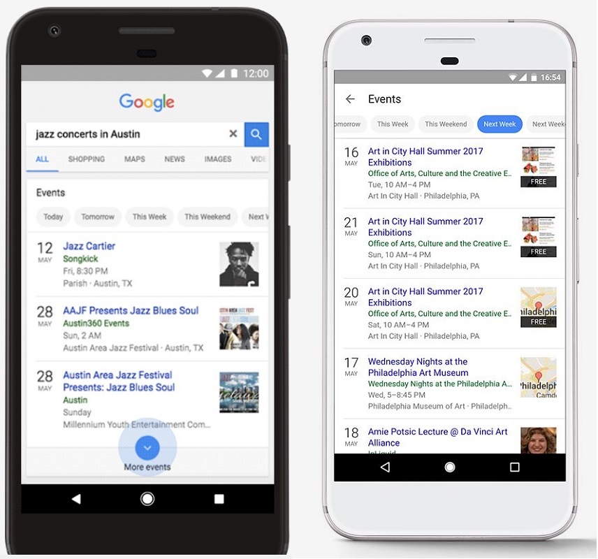 Google Search will now show you list of nearby events