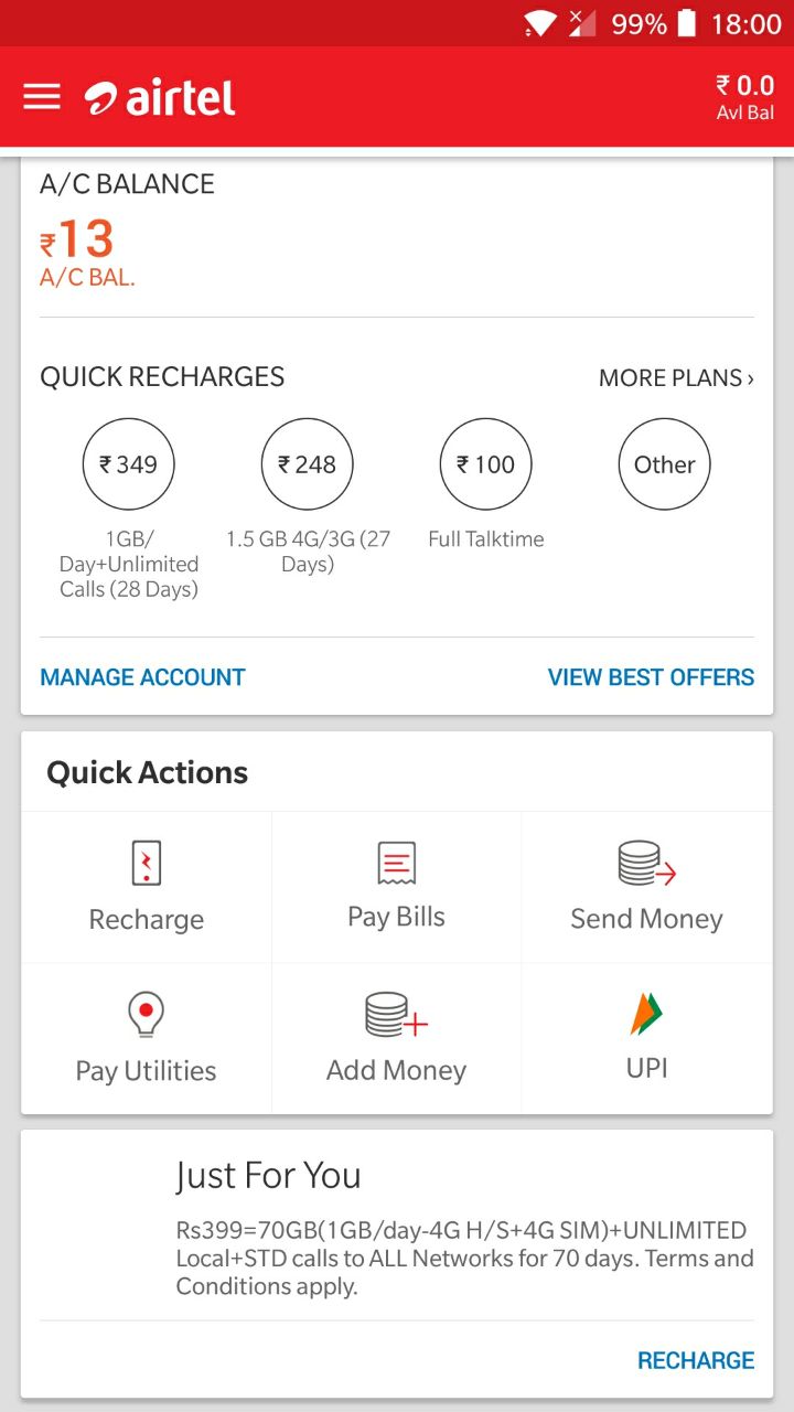 how to check data balance in airtel prepaid sim