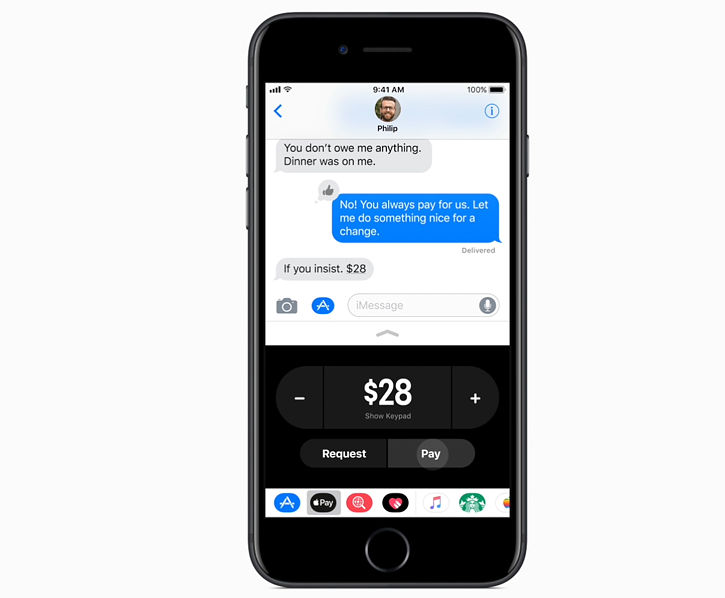 Apple iOS 11 Pay Friends with Apple Pay