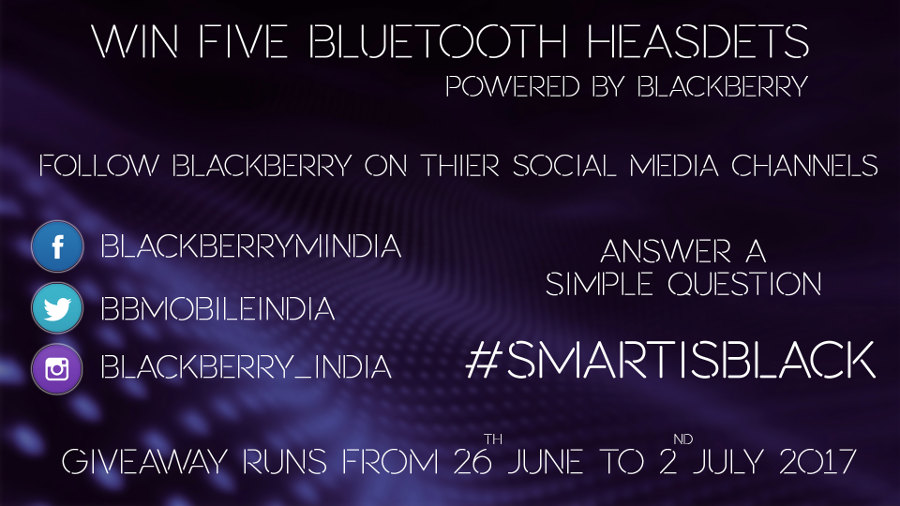 BlackBerry Mobile India Giveaway