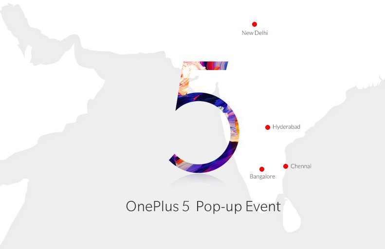 OnePlus 5 Popup events India