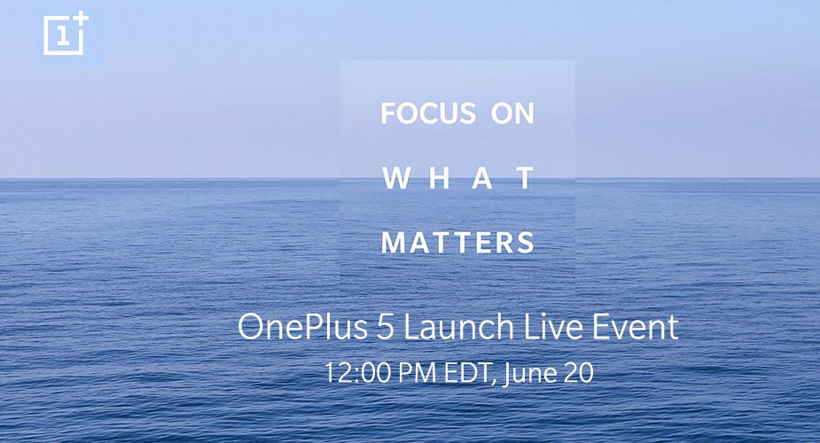 OnePlus 5 announcement invite