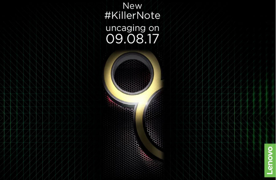 Lenovo K8 Note August 9 India launch teaser