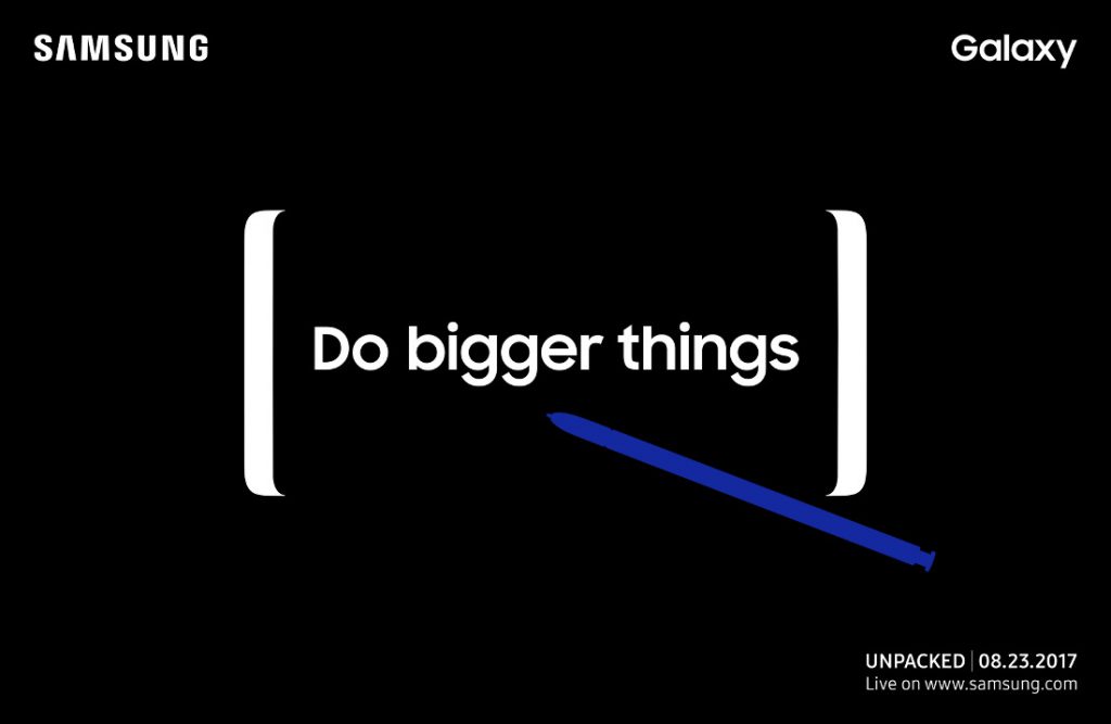 Samsung Galaxy Note8 Unpacked August 23 invite