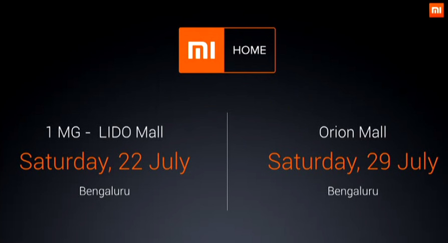 Xiaomi Mi Home Stores Bengaluru - July 2017