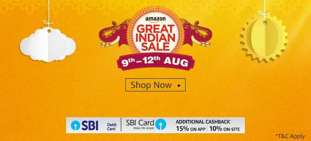 Amazon Great Indian Sale Aug 9 to 12