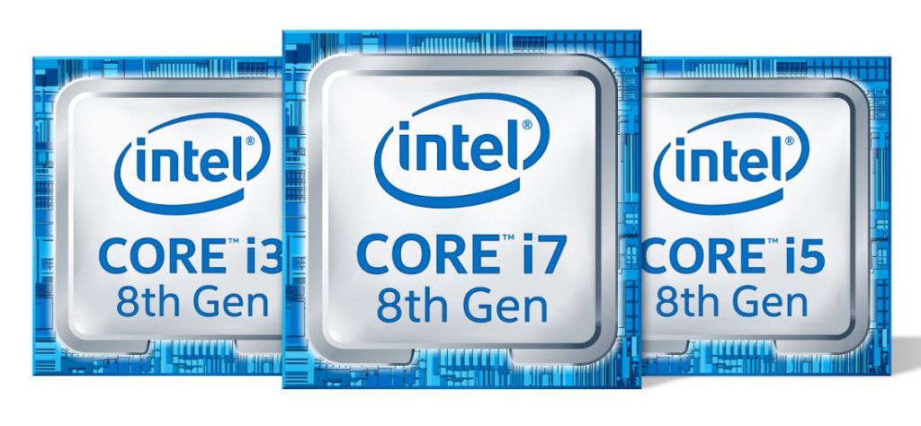 Intel 8th Generation Core i3, i5 and i7