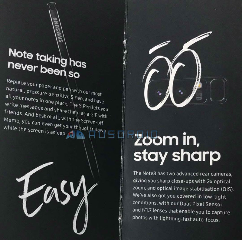 Samsung Galaxy Note8 brochure leak-1