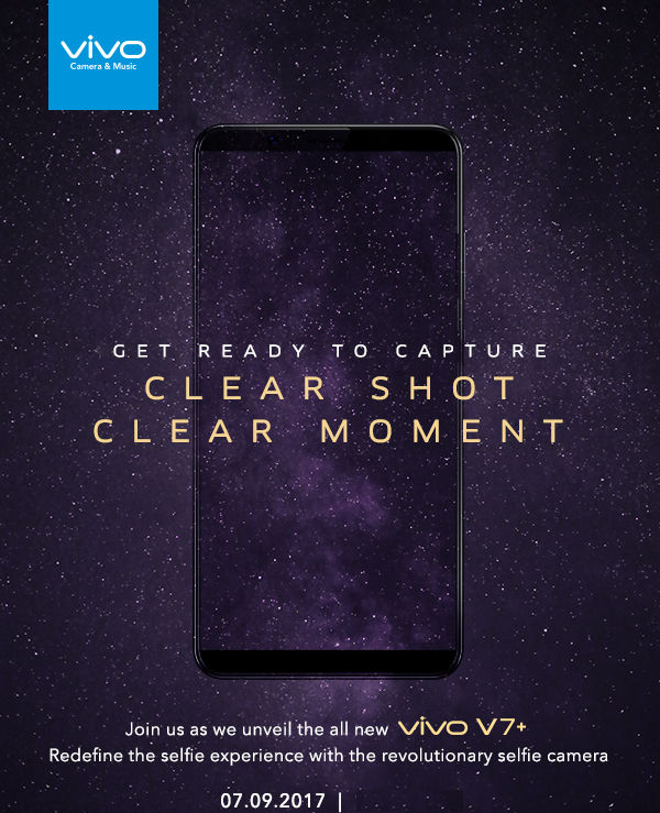 Vivo V7 Plus India launch invite