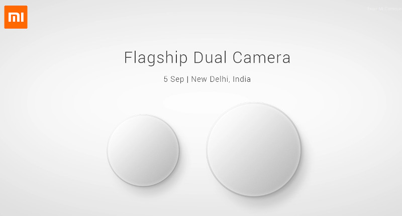 Xiaomi Dual Camera September 5 event India