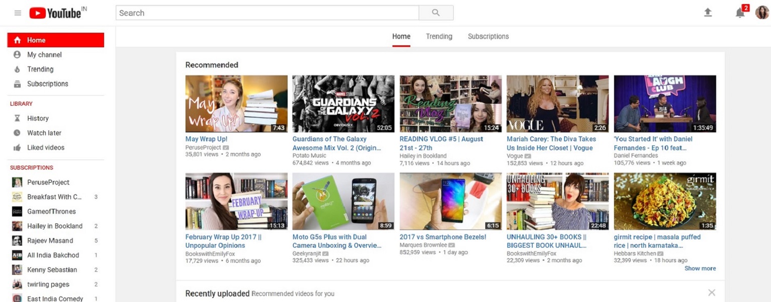 youtube redesign