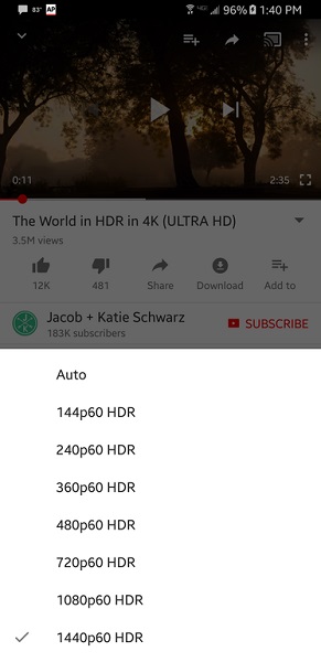 youtube hdr