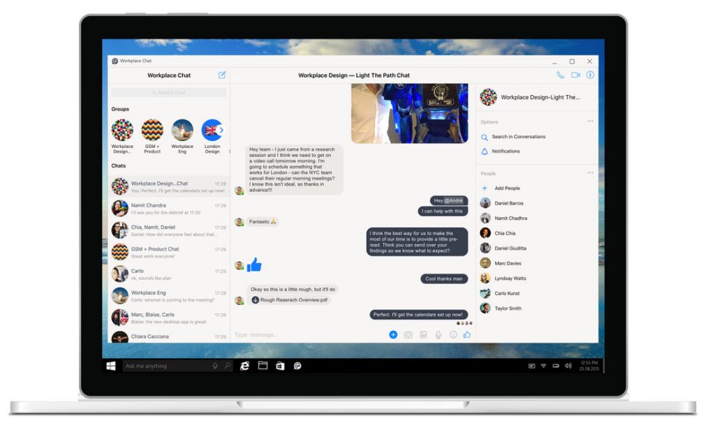 facebook workplace download for windows 10
