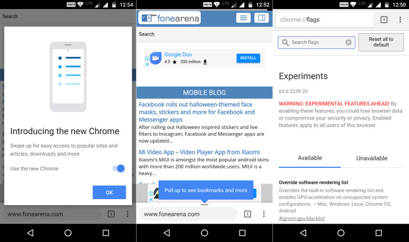 Google Chrome 63 for Android brings new flags page, changes to Chrome ...