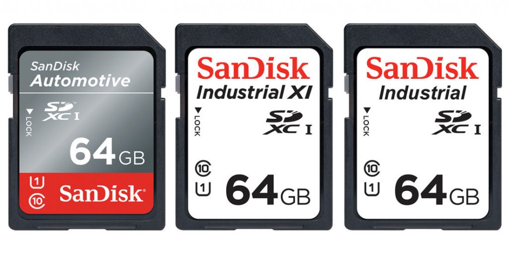 SanDisk Automotive and Industrial SD cards