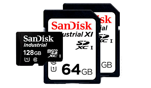 SanDisk Industrial microSD and SD cards