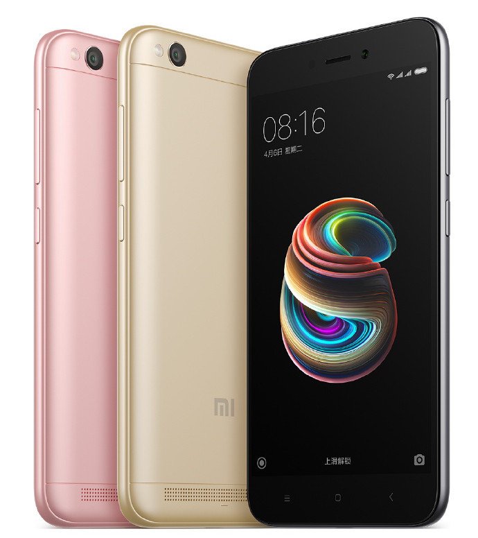  Xiaomi Redmi 5A with 5 inch display Snapdragon 425 