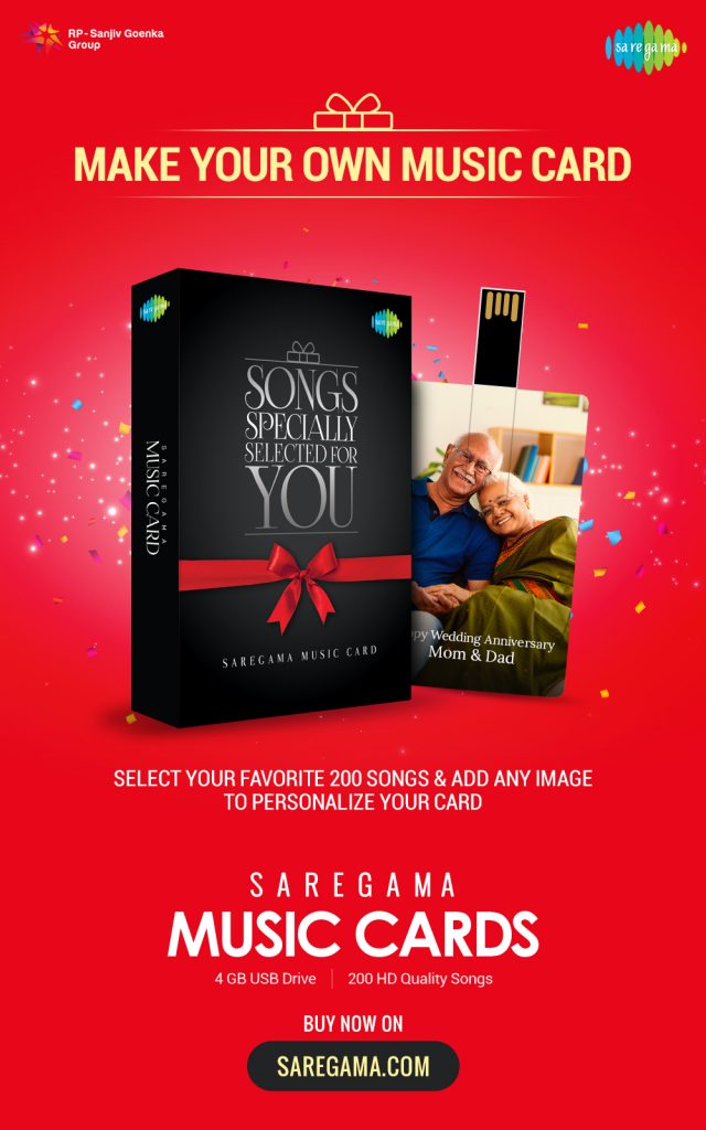 Saregama customized music cards