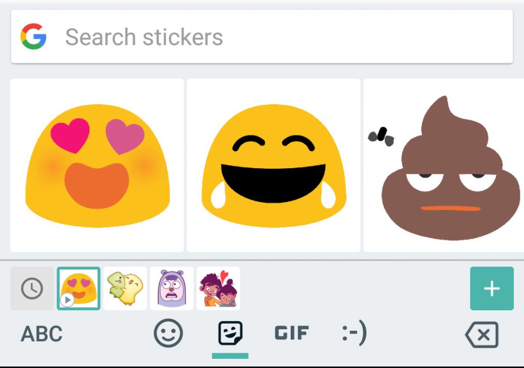 Google Gboard Defualt Stickers