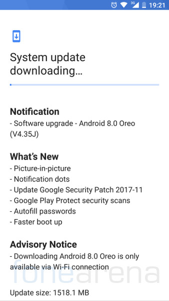 Nokia 8 Android 8.0 Oreo update