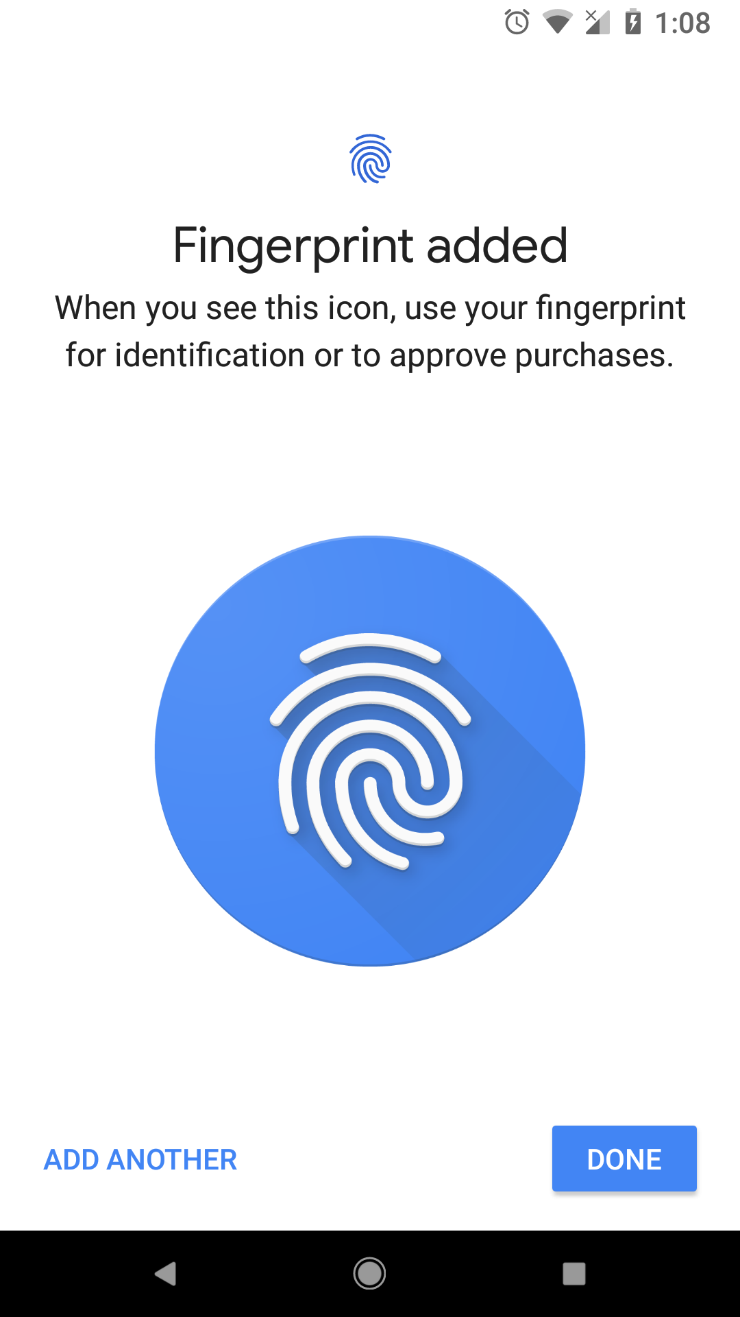pixel fingerprint hardware not available