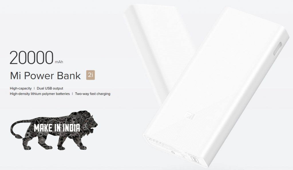 Mi power deals bank 20000mah flipkart