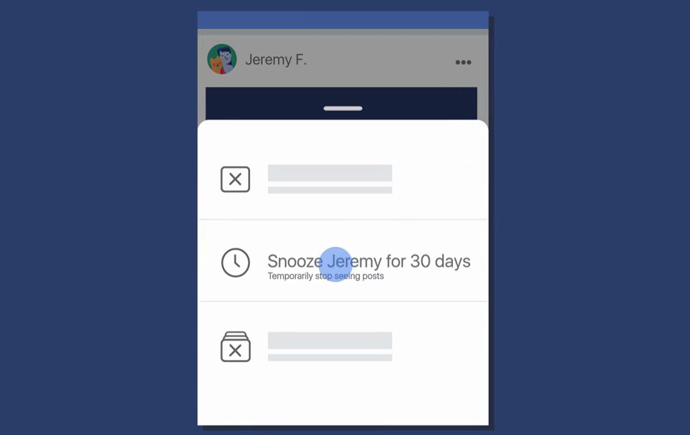 Facebook Snooze