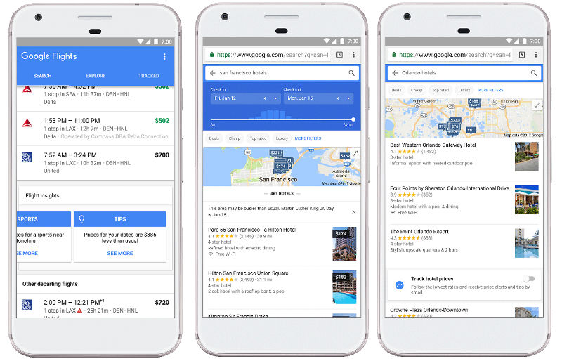 Google Flight Search Machine Learning