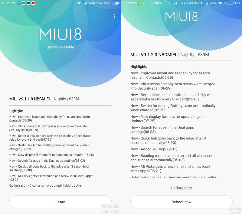 Xiaomi Mi Max and Mi Max Prime MIUI 9