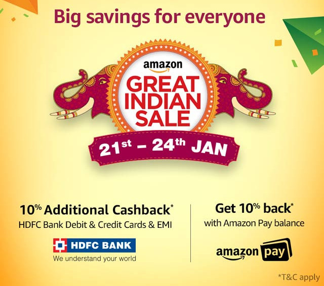 Amazon Great Indian Sale scheduled from Jan 21 to 24 Up to 35 off on