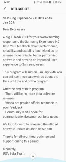 Galaxy S8 Oreo beta conclusion