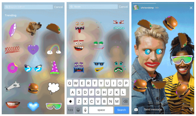 Instagram Stories GIF Stickers