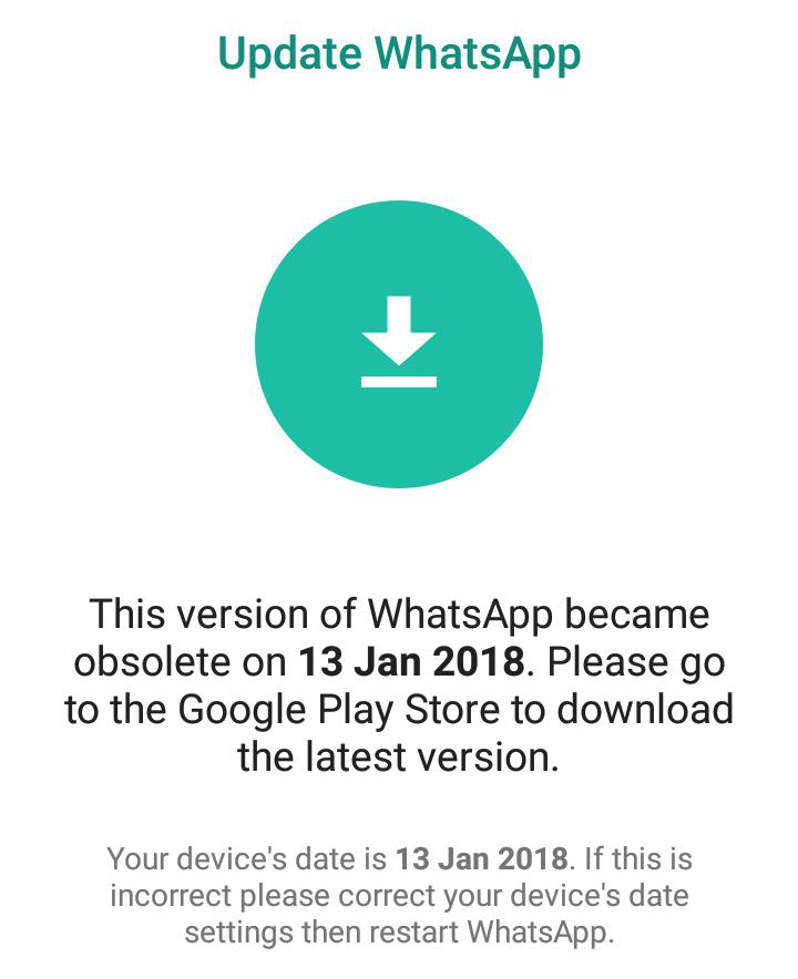 Whatsapp Obsolete Error Faced By Some Users Issue Being Fixed