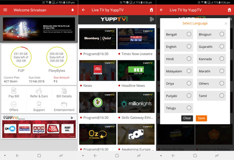 Free android live online tv apps