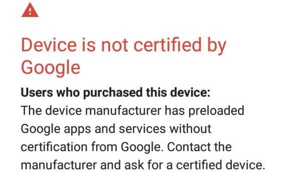 Google Device certification