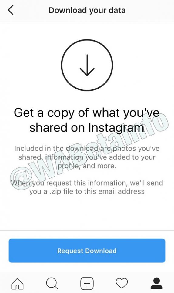 Instagram Download data