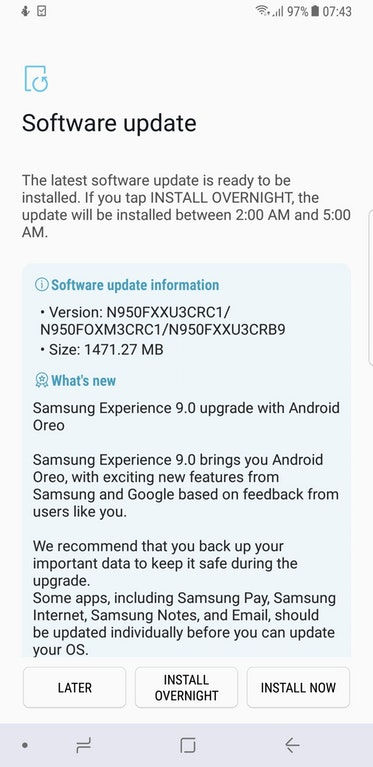 android 9.0 note8