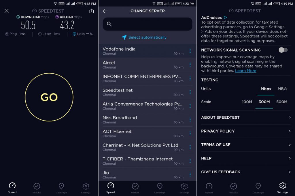 ookla speed test free download for android